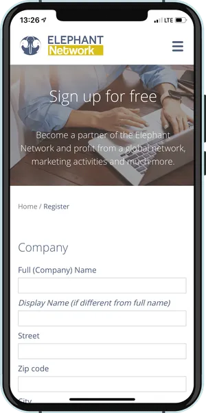 Partner Registration - Elephant Network