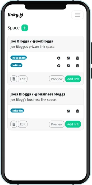 link spaces overview - linky.fi